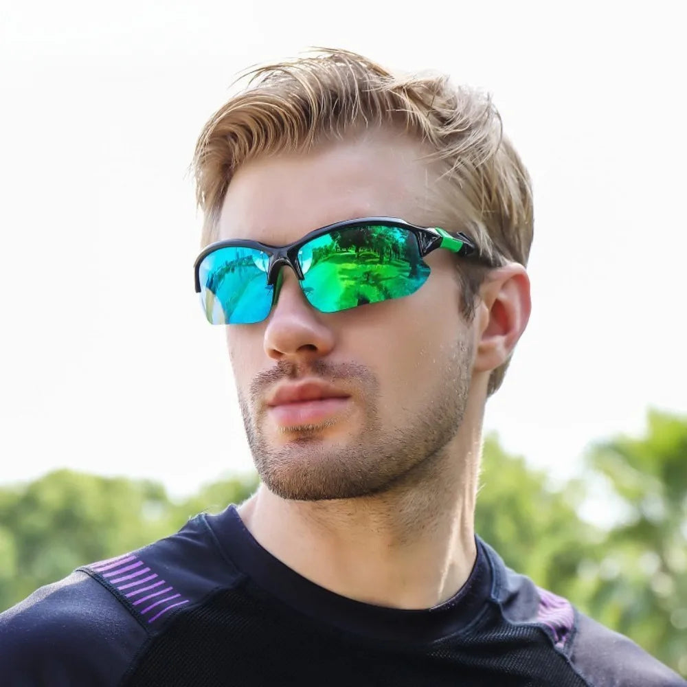 Lunettes de Soleil Sport Cyclisme Homme - Polarisées Légères Coupe-Vent