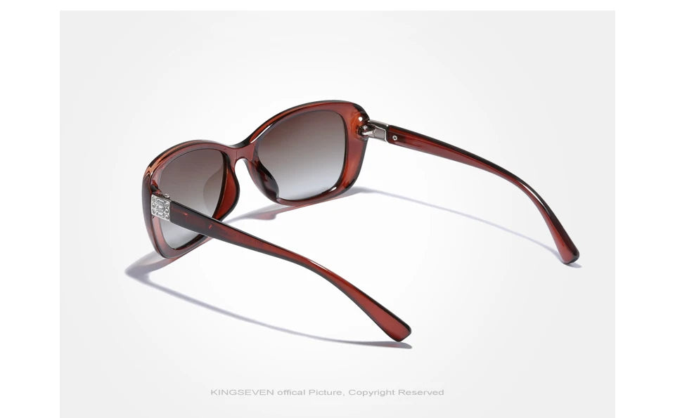 Lunettes de Soleil Femme KINGSEVEN Polarisées Ovales - Protection UV400 Gradient
