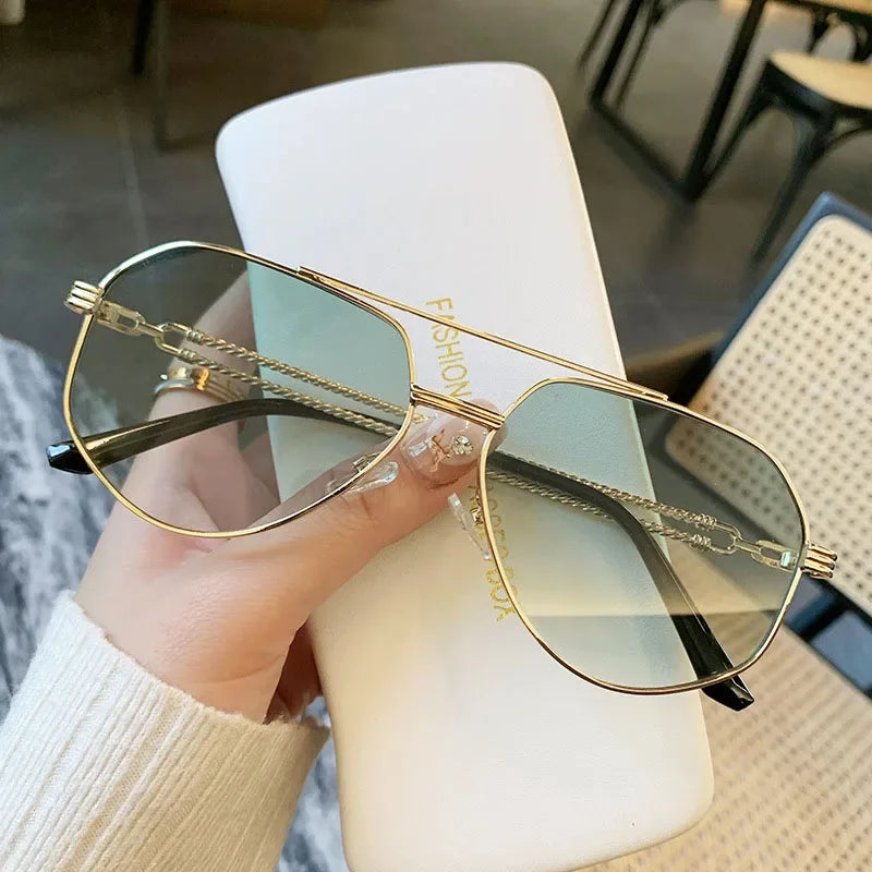 Lunettes de Soleil Aviateur Vintage — Designer Luxury UV400 Unisexe