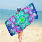 Serviette de Plage Bohème Microfibre - Séchage Rapide Multifonction Voyage