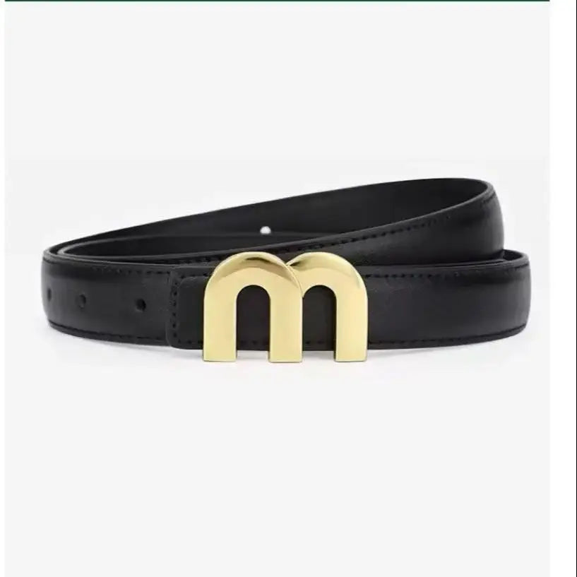 Ceinture Femme Cuir Boucle Dorée — Élégante Polyvalente FuturaTrend