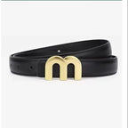 Ceinture Femme Cuir Boucle Dorée — Élégante Polyvalente FuturaTrend