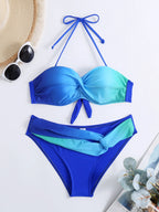 Women's Summer Sexy Push-Up Gradient Bikini - Brazilian Two-Piece Beach Swimsuit