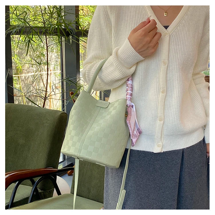 Bolso de hombro de cuero para mujer - Tote grande clásico de lujo