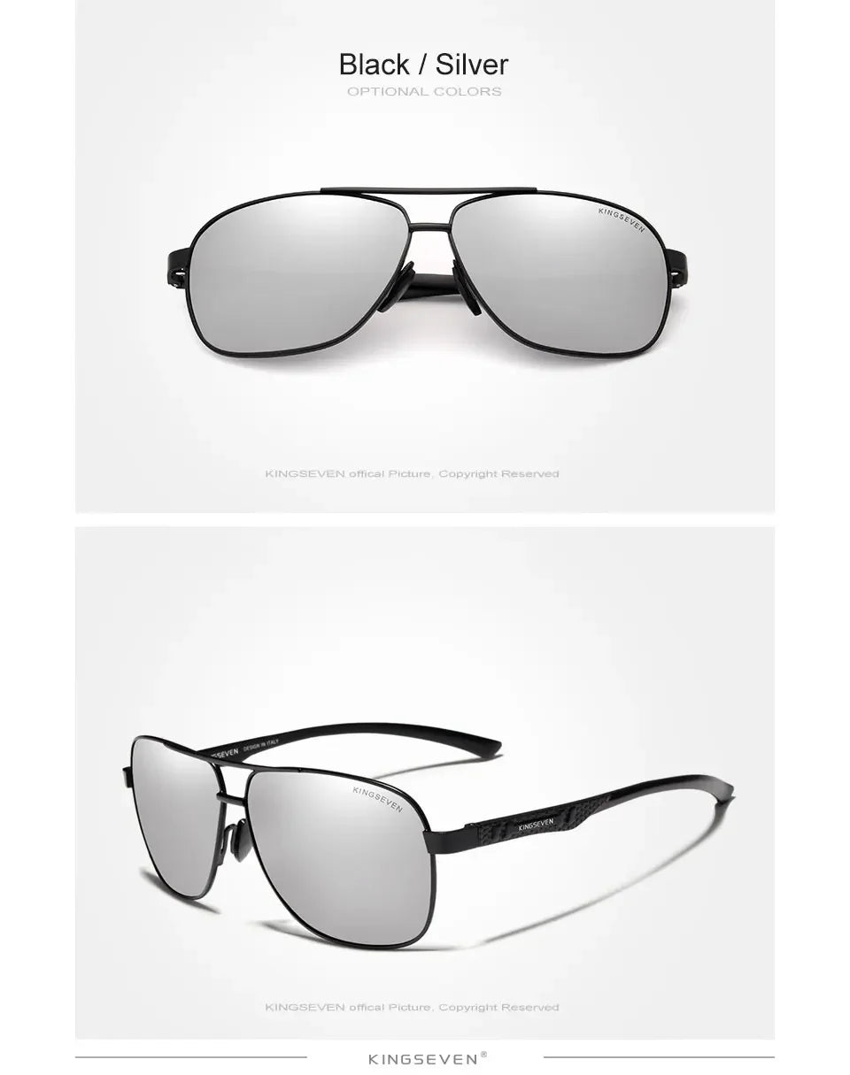 Lunettes de Soleil Homme Polarisées Aluminium — UV400 HD Premium