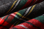 Black Stewart Tartan - Shawl Scarf-4