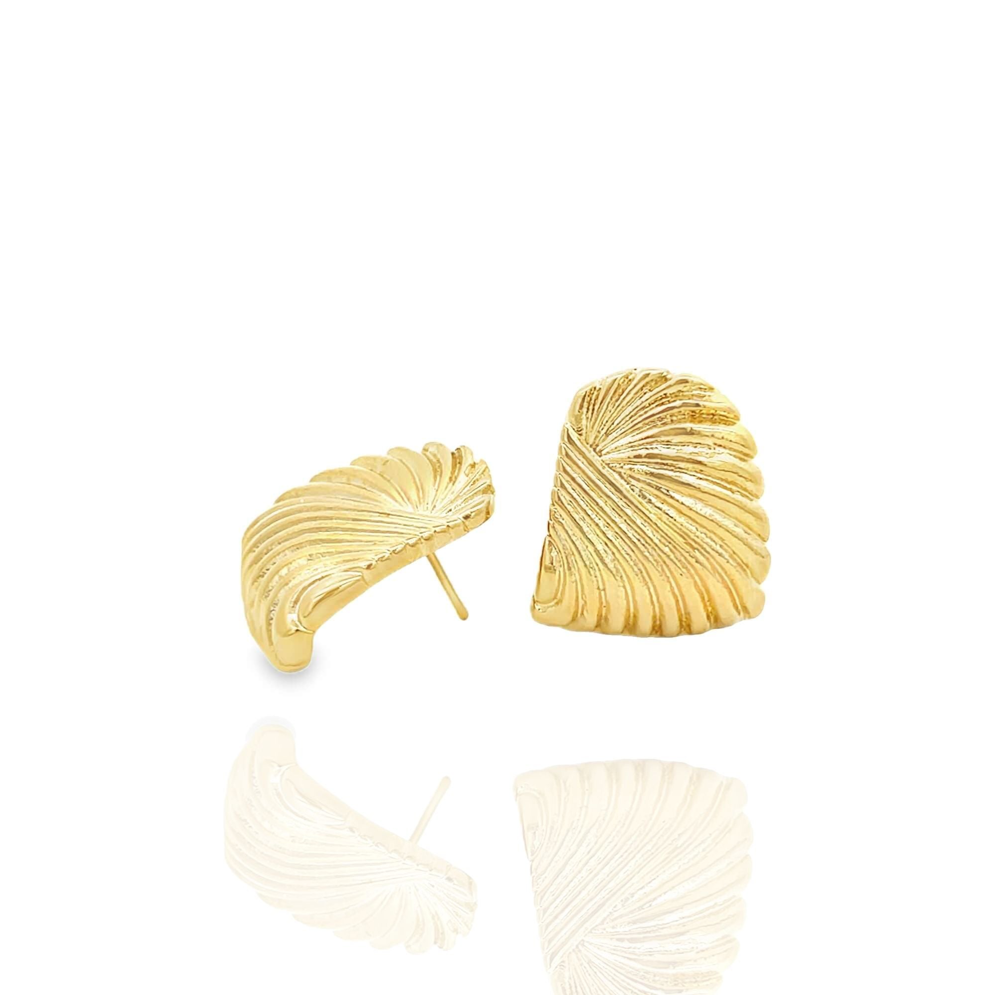 Parure Bijoux Femme Ailes — Collier + Boucles d'Oreilles Plaqué Or 18K