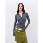 "Effortless Knit"Imported Yangtze 2S 30-Count Merino Wool Polo Neck Sweater for Autumn/Winter-2