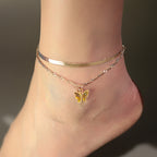 Bohemian Beaded Anklet - Embroidered Foot Jewelry