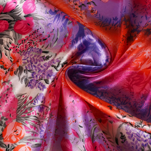 Carré de Soie Luxury 90x90cm — Foulard Designer Été FuturaTrend