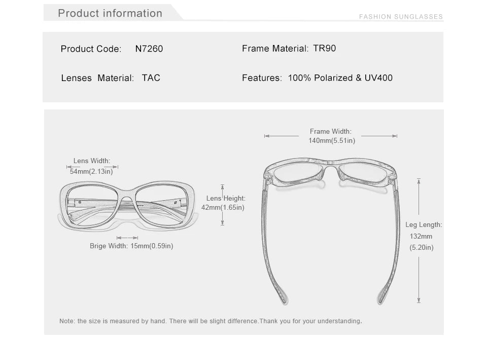 Lunettes de Soleil Femme KINGSEVEN Polarisées Ovales - Protection UV400 Gradient