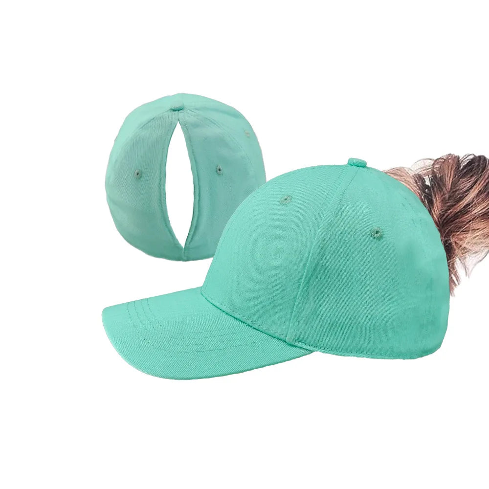 Casquette Baseball Queue de Cheval Femme Magnétique - Ouverture Arrière Séchage Rapide Sport