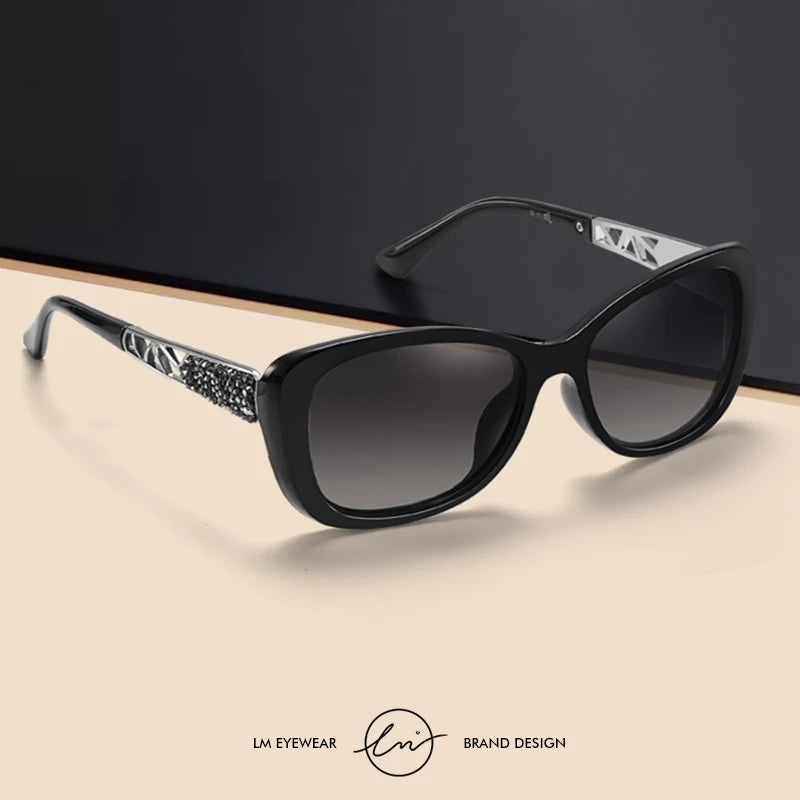 Lunettes de Soleil Femme LM Polarisées Carrées - UV400 Gradient Luxury 2024
