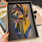 Foulard Carré Soie 90x90cm — Collection Signature FuturaTrend