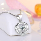 925 Sterling Silver Heart Pendant Necklace for Women-2