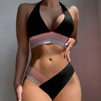 Bikini sexy 2026 para mujer, estilo halter, tanga y cintura alta - Traje de baño brasileño de dos piezas