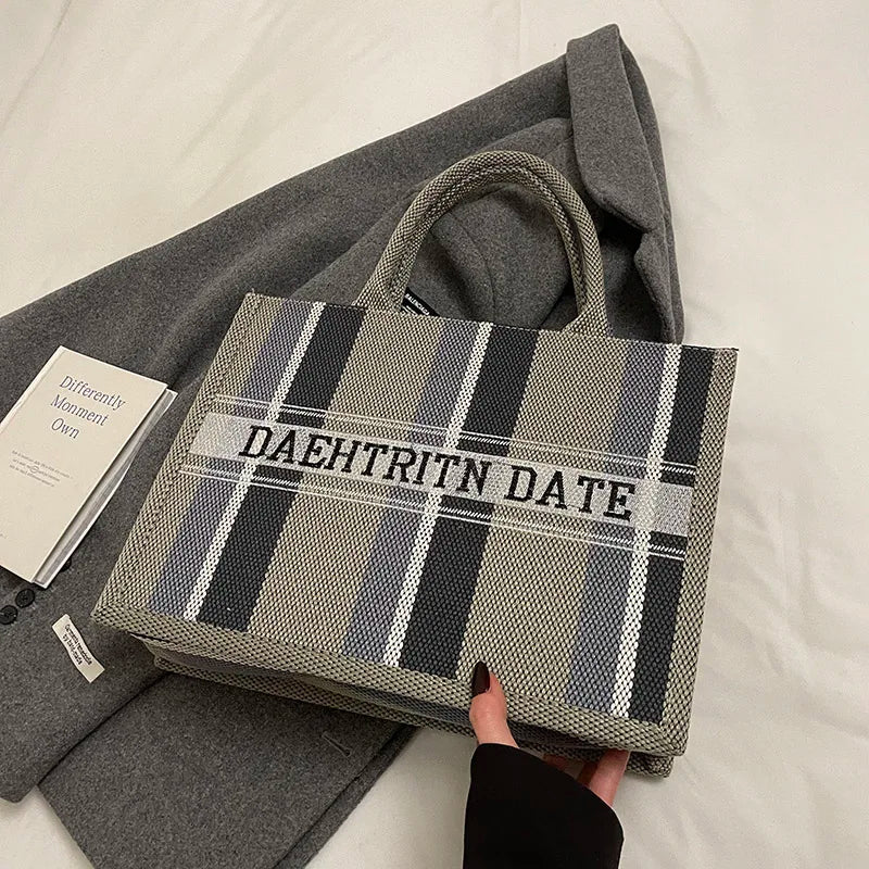 Sac de Plage Boho Fashion Grande Capacité - Tote Canvas Designer Été 2025