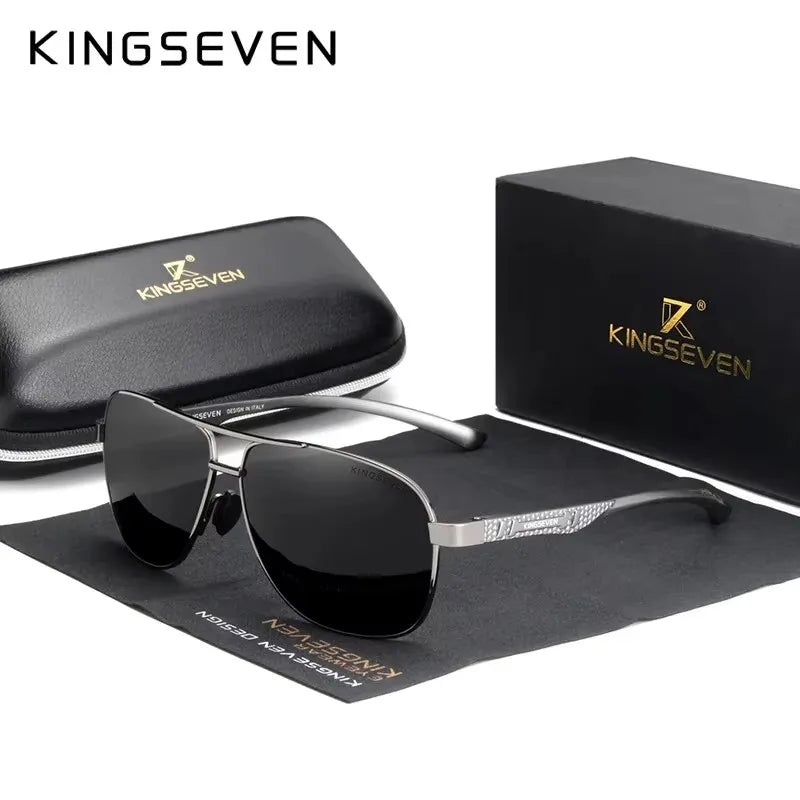 Lunettes de Soleil Homme Polarisées Aluminium — UV400 HD Premium