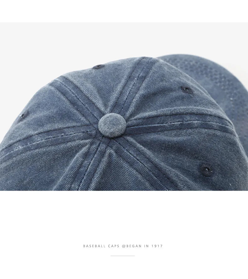 Casquette Baseball Coton Brodée Fashion - Snapback Rétro Ajustable Unisexe Casual