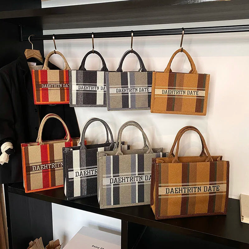 Sac de Plage Boho Fashion Grande Capacité - Tote Canvas Designer Été 2025