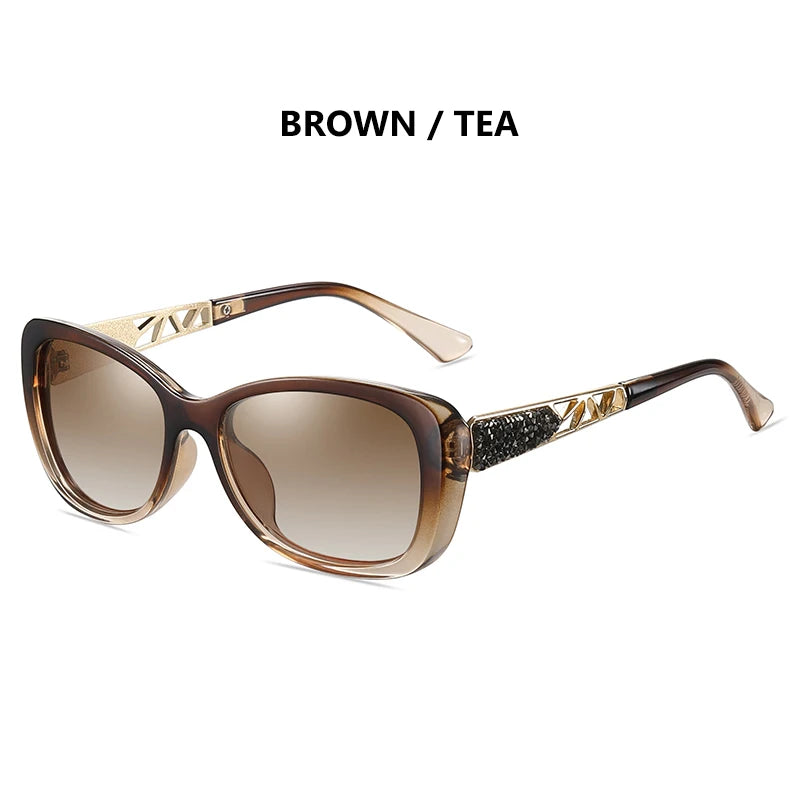 Lunettes de Soleil Femme LM Polarisées Carrées - UV400 Gradient Luxury 2024