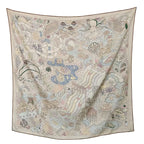 100% Double-Sided Silk Square Scarf 35x35cm — Premium FuturaTrend