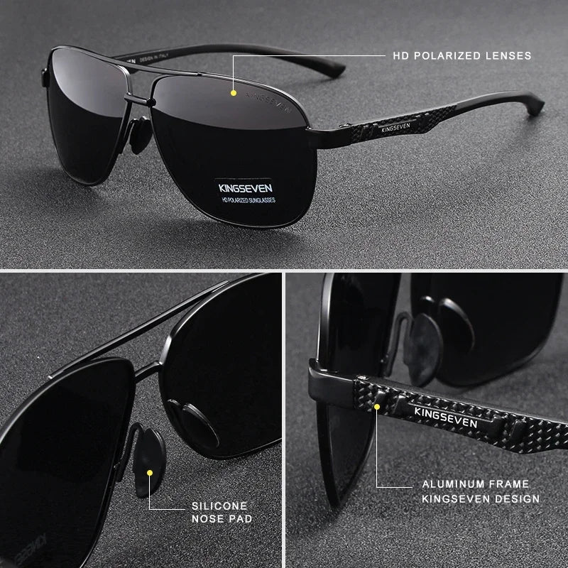Gafas de sol polarizadas para hombre de aluminio — UV400 HD Premium