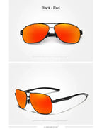 Lunettes de Soleil Homme Polarisées Aluminium — UV400 HD Premium
