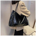 Bolso Tote de Mujer de Gran Capacidad - Cuero Suave de Hombro Retro 2026