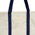 Large Reusable Canvas Tote Bag for Women - Embroidered Beach, Travel, Gym, Shopping
