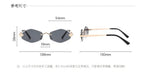 Luxury Polygonal Women's Sunglasses — Elegant Metal Rhombus UV400