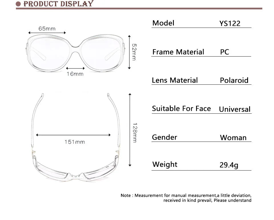Lunettes de Soleil Polarisées Femme Luxury - Design Vintage