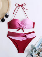 Women's Summer Sexy Push-Up Gradient Bikini - Brazilian Two-Piece Beach Swimsuit