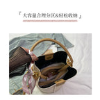 Bolso de hombro de cuero para mujer - Tote grande clásico de lujo