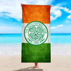 Serviette de Plage Football Club Logo - Microfibre Absorbante Séchage Rapide Sport