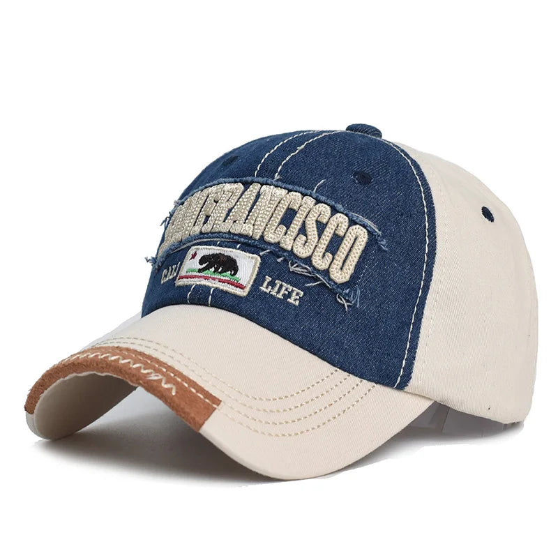 Casquette Baseball Brodée Légère - Visière Courbe Trucker Outdoor Unisexe