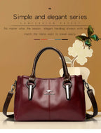 Sac à Main Cuir Souple Femme - Grand Cabas Luxury Épaule Crossbody