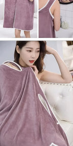 Toalla de baño portátil para mujer de 140x85cm - Toalla de secado rápido para spa, playa, gimnasio y yoga.