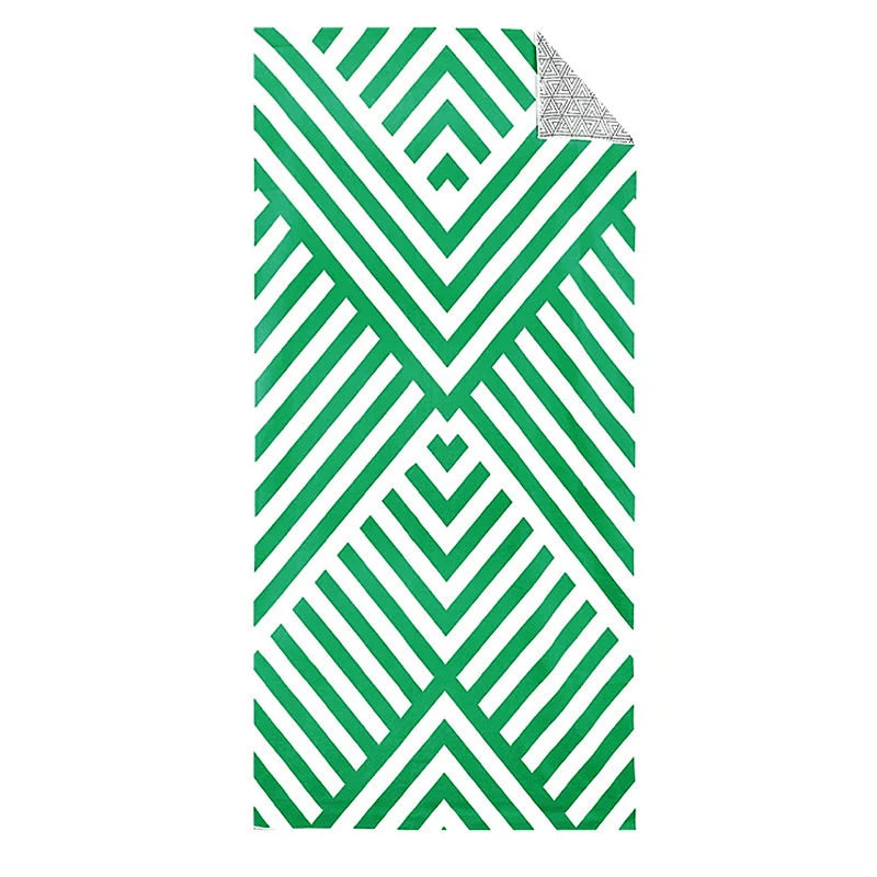 Serviette de Plage Séchage Rapide Anti-Sable - Natation Absorbante Compacte Fleurs