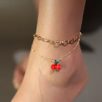 Bohemian Beaded Anklet - Embroidered Foot Jewelry