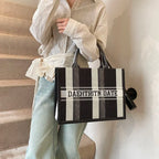 Sac de Plage Boho Fashion Grande Capacité - Tote Canvas Designer Été 2026