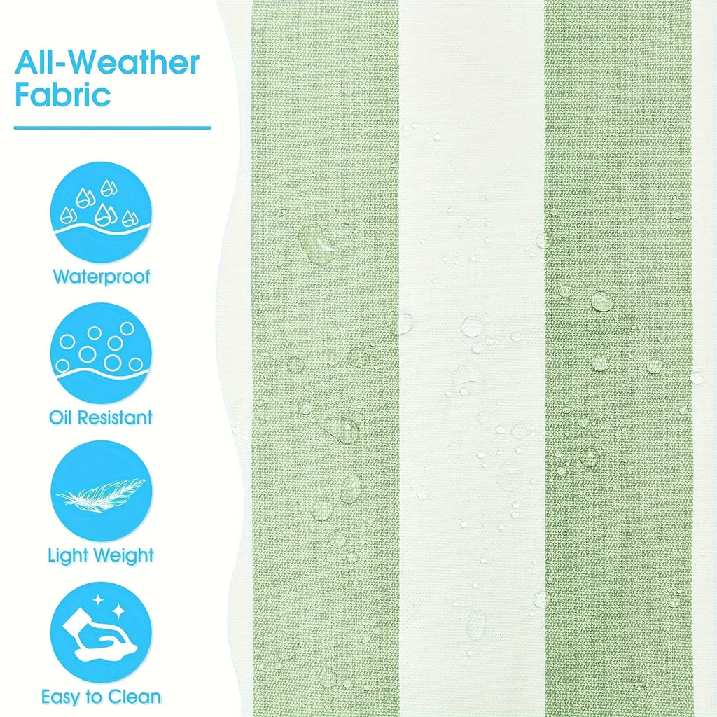 Sac de Plage Tote Rayé Imperméable - Anti-Sable Pliable Grande Capacité