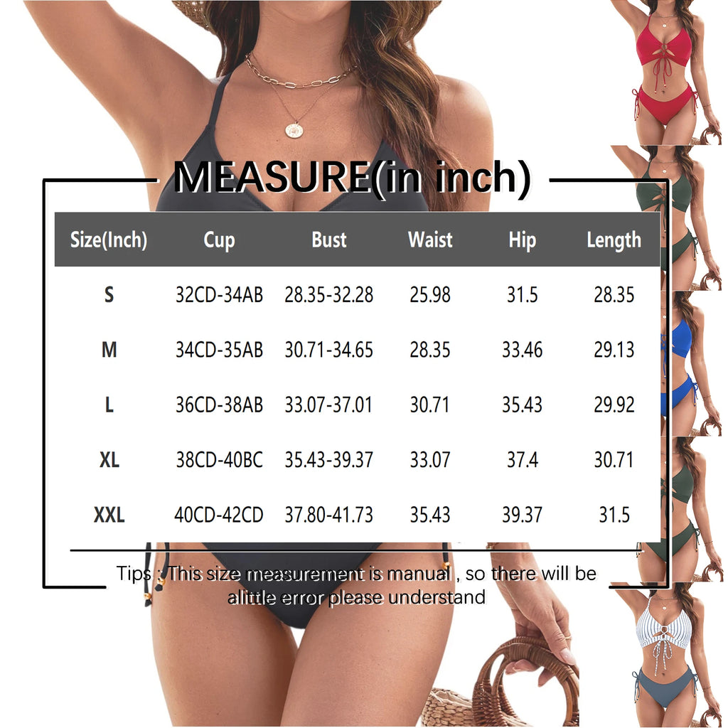 Bikini Femme Taille Haute Couleurs Vives Deux Pièces - Maillot de Bain Confortable Bronzage