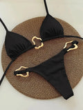 Micro Bikini Sexy Femme Push-Up - Maillot de Bain Brésilien Deux Pièces Plage
