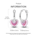Pendientes de aro con cristales en plata de ley 925: un diseño elegante para mujer.