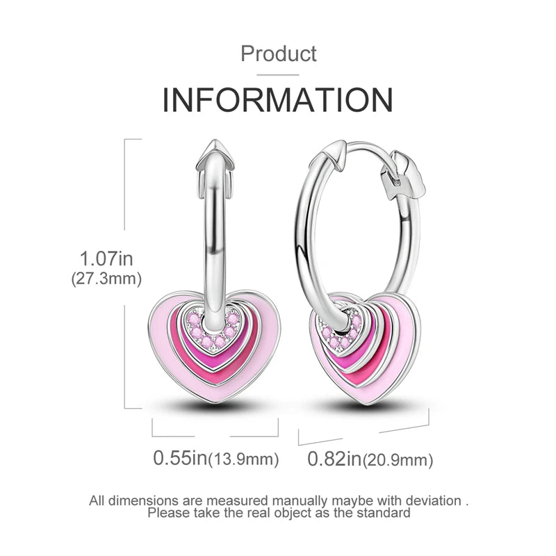 Boucles d'Oreilles Créoles Argent 925 Cristal - Design Élégant Femme