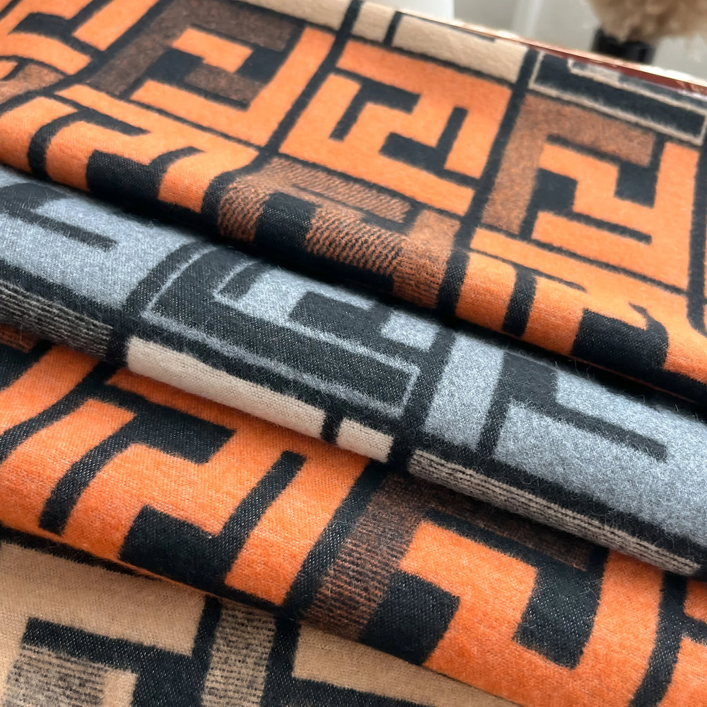 Luxury Geometric Pashmina Scarf — Elegant FuturaTrend Shawl