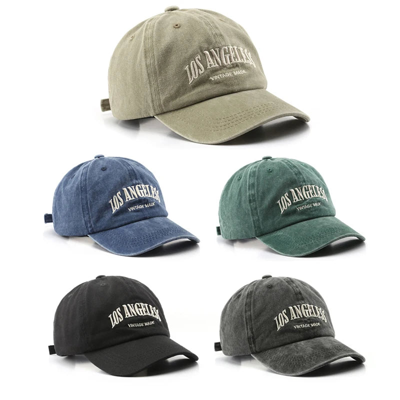 Casquette Baseball Coton Brodée Fashion - Snapback Rétro Ajustable Unisexe Casual