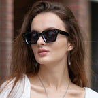 Premium Black Square Sunglasses — Luxury UV400