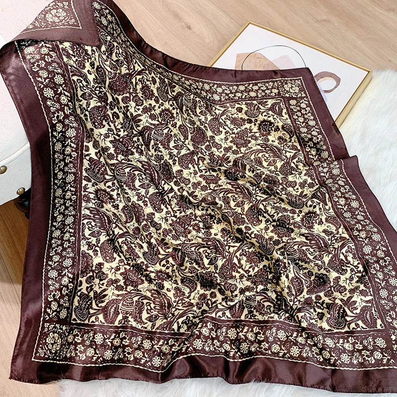 Foulard Femme Satin Imprimé — Collection Luxury 2026 FuturaTrend